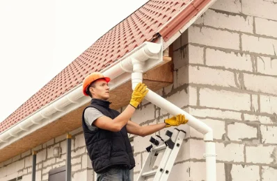 Pose et remplacement de gouttières à Chapeau